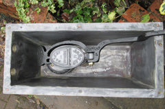 1906 Restored Wooden High Level Toilet Cistern "Japkap" - Dual Flush