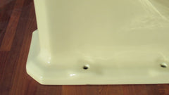 Vintage 1958 Art Deco Standard Toilet, Cistern, Sink & Pedestal - Pale Yellow