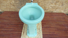 Vintage 1950s Mint Green Art Deco High Level Toilet Set - Cistern & Pipe