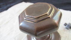 Large Antique Brass / Bronze Entrance Door Center Knob Pull