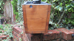 Antique Restored Japkap Wooden High Level Toilet Cistern - Small