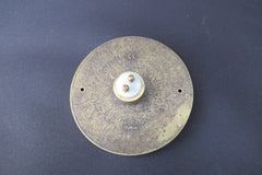 Vintage Brass Electric Door Bell Push - 4"
