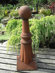 Pair Antique Architectural Roof Ridge Ball Finials