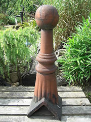 Pair Antique Architectural Roof Ridge Ball Finials