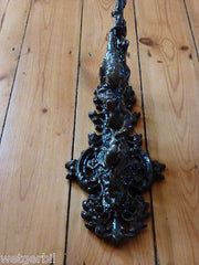 Restored Gothic Cast Iron Wall Candle Holder - Greenman Warrior & Horse sconce