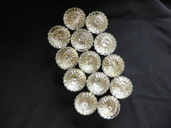 7 Pairs Rare Antique Flower Glass Door Knobs