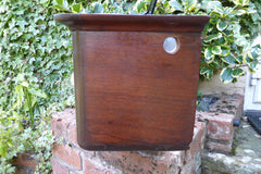 Vintage Restored High Level Japkap Toilet Cistern in Mahogany