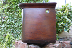 Vintage Restored High Level Japkap Toilet Cistern in Mahogany