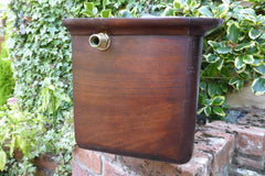 Vintage Restored High Level Japkap Toilet Cistern in Mahogany