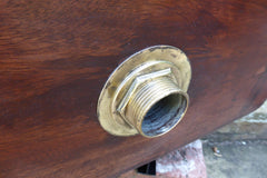 Vintage Restored High Level Japkap Toilet Cistern in Mahogany