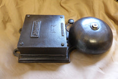 Huge Vintage Cast Iron "Magnet" Industrial Fire / Door Bell - 240v