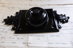 Vintage Restored Cast Iron Door Bell Push
