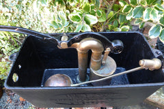 "Mignon" - Reclaimed & Restored Vintage Cast Iron High Level Toilet Cistern