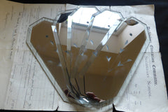 Vintage Smoked Mirror Glass Door Finger Plate (16 Available)