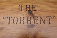 "Torrent" - Restored Wooden High Level Toilet Cistern