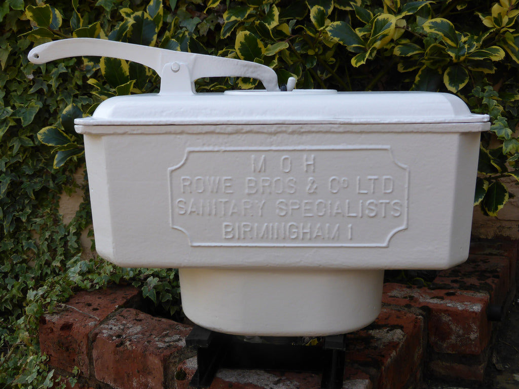 "Rowe Brothers, Birmingham" - Reclaimed & Restored Victorian Cast Iron High Level Toilet Cistern
