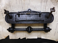 Antique Kenrick Cast Iron Letterbox + Handle