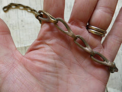 Antique Solid Brass Chain ideal for Toilet or Light pull