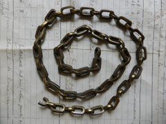 Chunky Antique Solid Brass Chain ideal for Toilet or Light pull