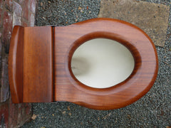 Antique Mahogany High Level Toilet Seat