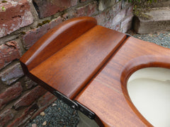Antique Mahogany High Level Toilet Seat