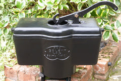 "The Solent" - Restored Antique Cast Iron Satin Bow Fronted High Level Toilet Cistern