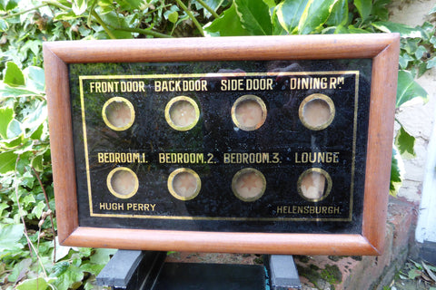 Restored Antique Indicator Butler's Bell Box - Hugh Perry Helensburgh