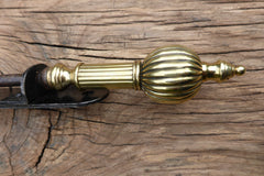Antique Brass and Cast Iron Mechanical Door Bell Pull