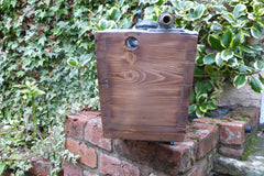 1906 Restored Wooden High Level Toilet Cistern "Japkap" - Oak Stained