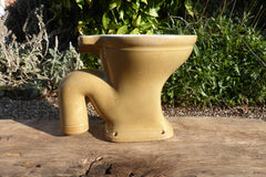 Antique 1800s High Level Earthenware Toilet - Plain