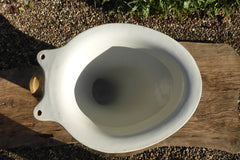 Antique 1800s High Level Earthenware Toilet - Plain