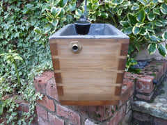 1906 Restored Wooden High Level Toilet Cistern "Japkap" - Rustic Antique Pine