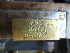 Gibbons Restored Wooden & Cast iron Church / Castle Rim Lock, Key, Keep & Straps - 9" x 6 1/2"