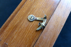Restored Antique Wood & Brass Electric Doorbell - Brass Tacks