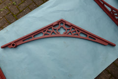 3 Pairs Huge Antique Cast Iron Apex / Roof Brackets - Conservatory, Porch, Greenhouse