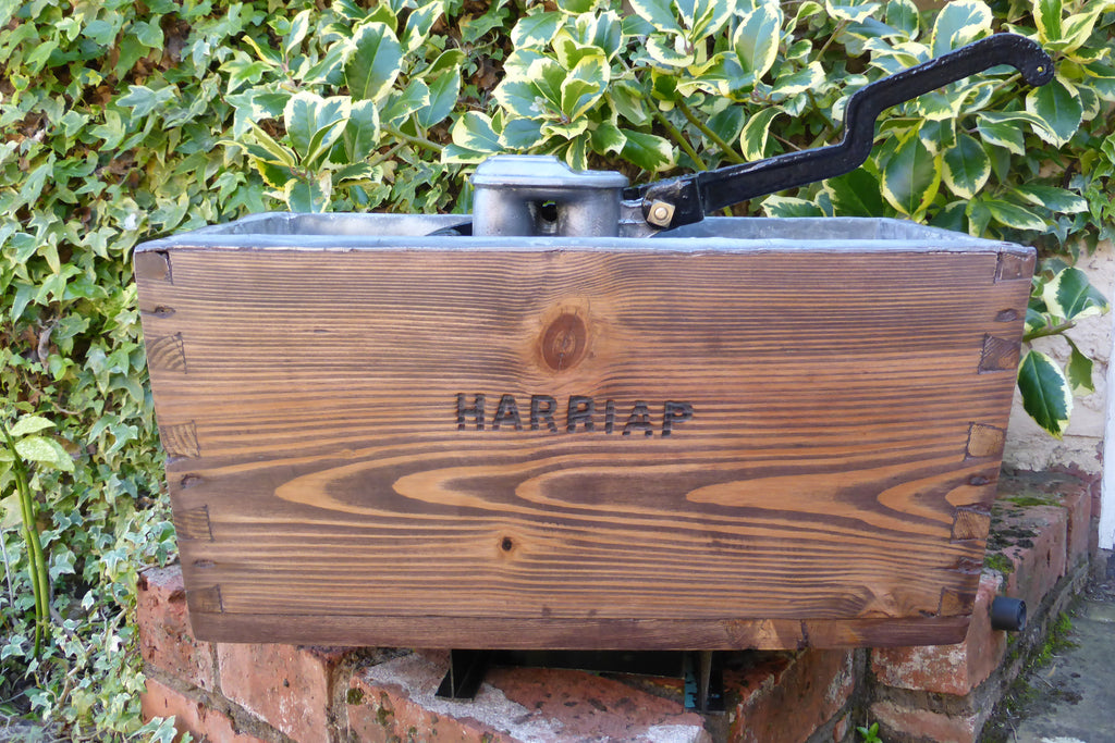 Restored Wooden High Level Toilet Cistern "Harriap" - Rustic Finish