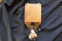Restored Art Deco Wood & Chromed Brass Electric Conical Doorbell - 3-6 volts