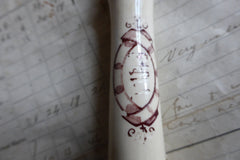 Antique Porcelain High Level Toilet Chain Pull and Handle - unusual shape