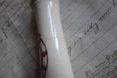 Antique Porcelain High Level Toilet Chain Pull and Handle - unusual shape