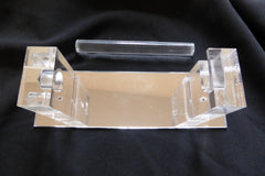 Vintage Mirrored Acrylic Toilet Roll / Paper Holder