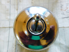 Vintage Art Deco Chrome, Brass, Ceramic reclaimed Dolly Switch