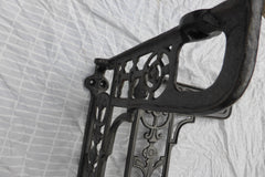 Victorian Cast Iron Throne Toilet Seat Floor Brackets - Biclam 1896