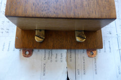Unusual Wood & Brass Electric Sleigh Doorbell - 3-6 volts