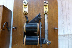 Unusual Wood & Brass Electric Sleigh Doorbell - 3-6 volts