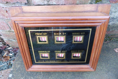 Antique Victorian 6 Room Butler's / Servant's Indicator Signal Box