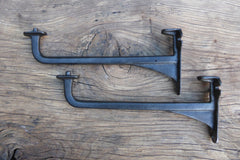 13 1/4" Reclaimed & Restored Industrial Cast Iron Sink Brackets