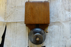 Restored Art Deco Wood & Steel Electric Doorbell - 6 - 12 volts