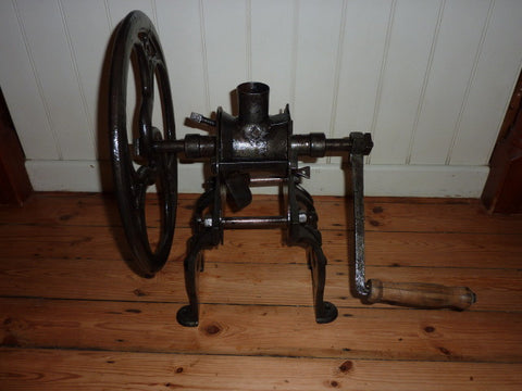 Restored Antique Victorian Cast Iron Coffee Mill Grinder by Zac Parks Birmingham