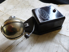 Unusual Cera BT Bakelite & Brass Electric Sleigh Doorbell - 3-6v