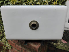 Antique Porcelain Fireclay Ceramic "Invicta" High Level Toilet Cistern - Musgraves Liverpool